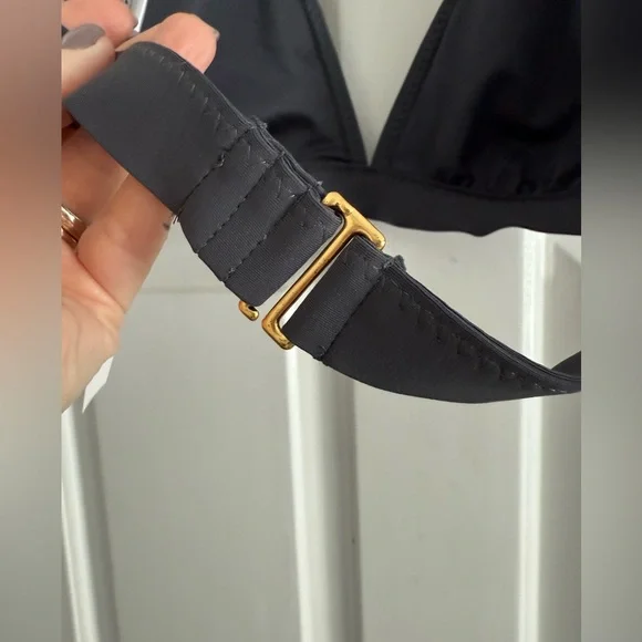 Loft Black triangle bikini top size M - Picture 4 of 7